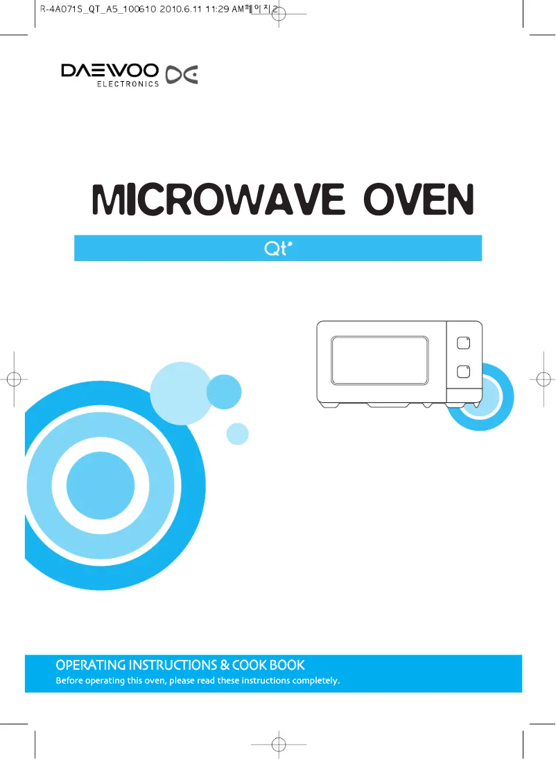 Page 1 de la notice Manuel utilisateur Daewoo QT1