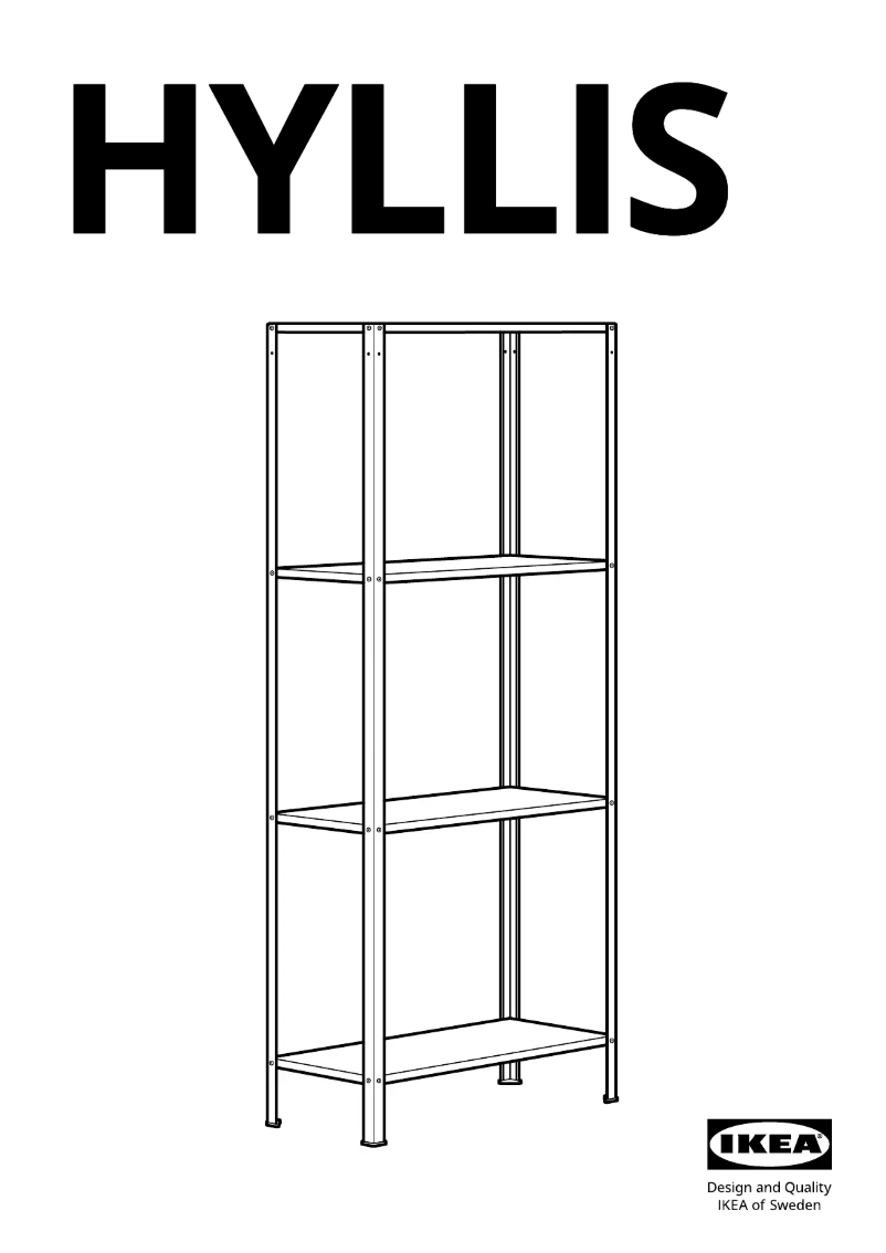 Page 1 de la notice Manuel utilisateur Ikea HYLLIS 802.785.79
