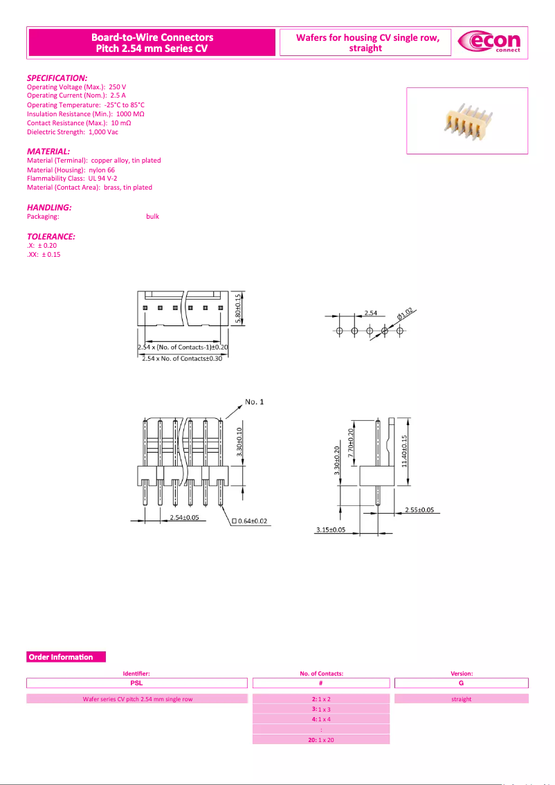 Página 1 del manual Manual de usuario econ connect PSL10G