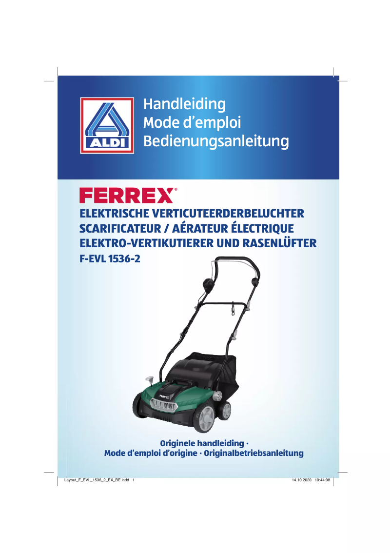 Page 1 de la notice Manuel utilisateur Ferrex F-EVL 1536-2