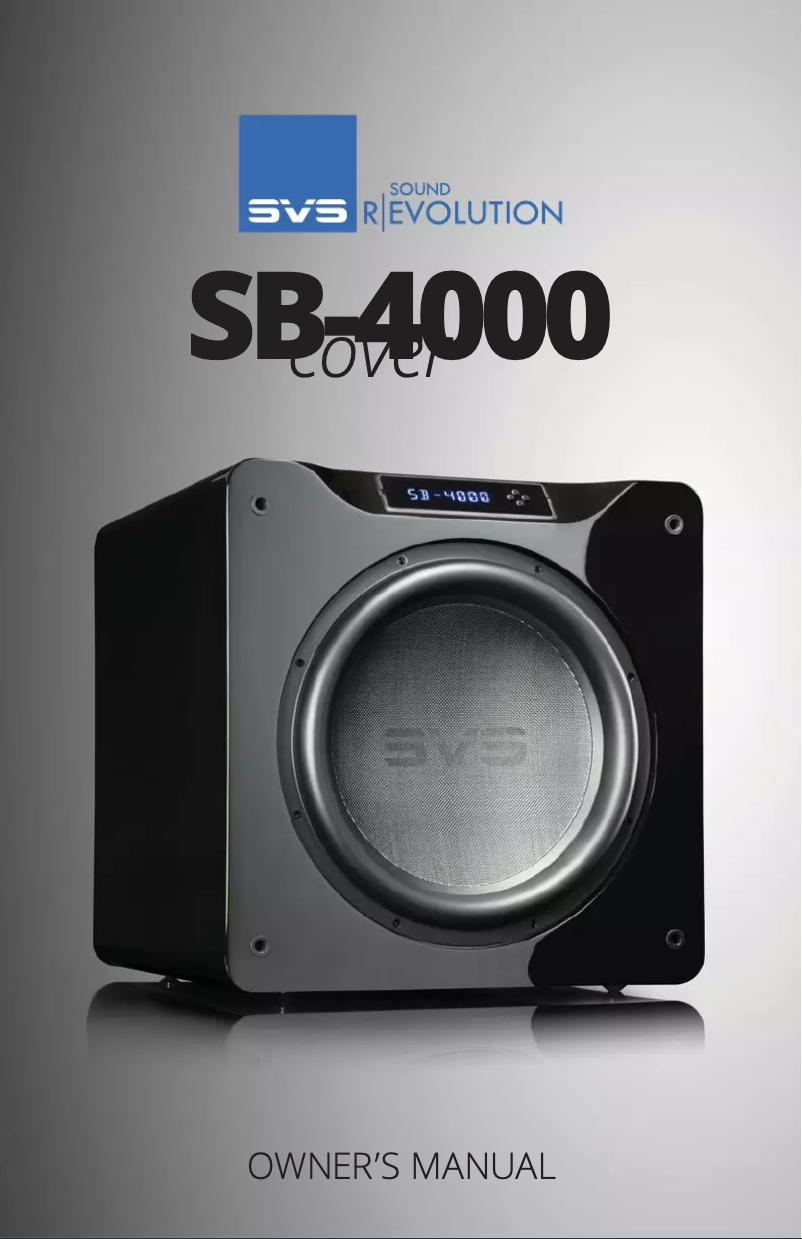 Page 1 de la notice Manuel utilisateur SVS SB-4000