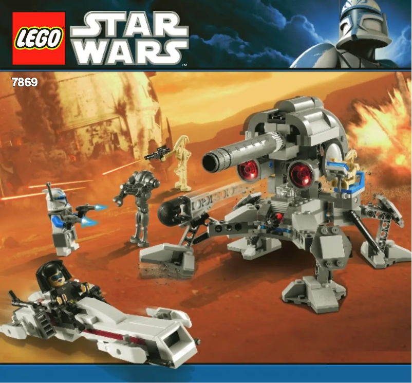 Page 1 de la notice Consignes visuelles Lego Star Wars 7913