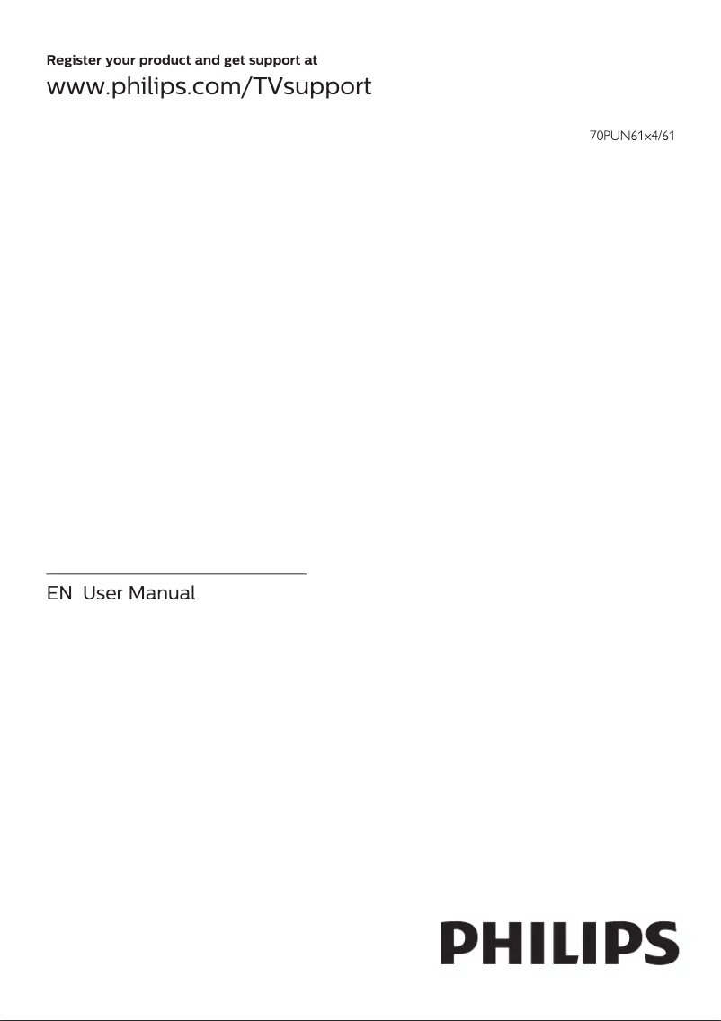 Página 1 del manual Manual de usuario Philips 70PUN6174
