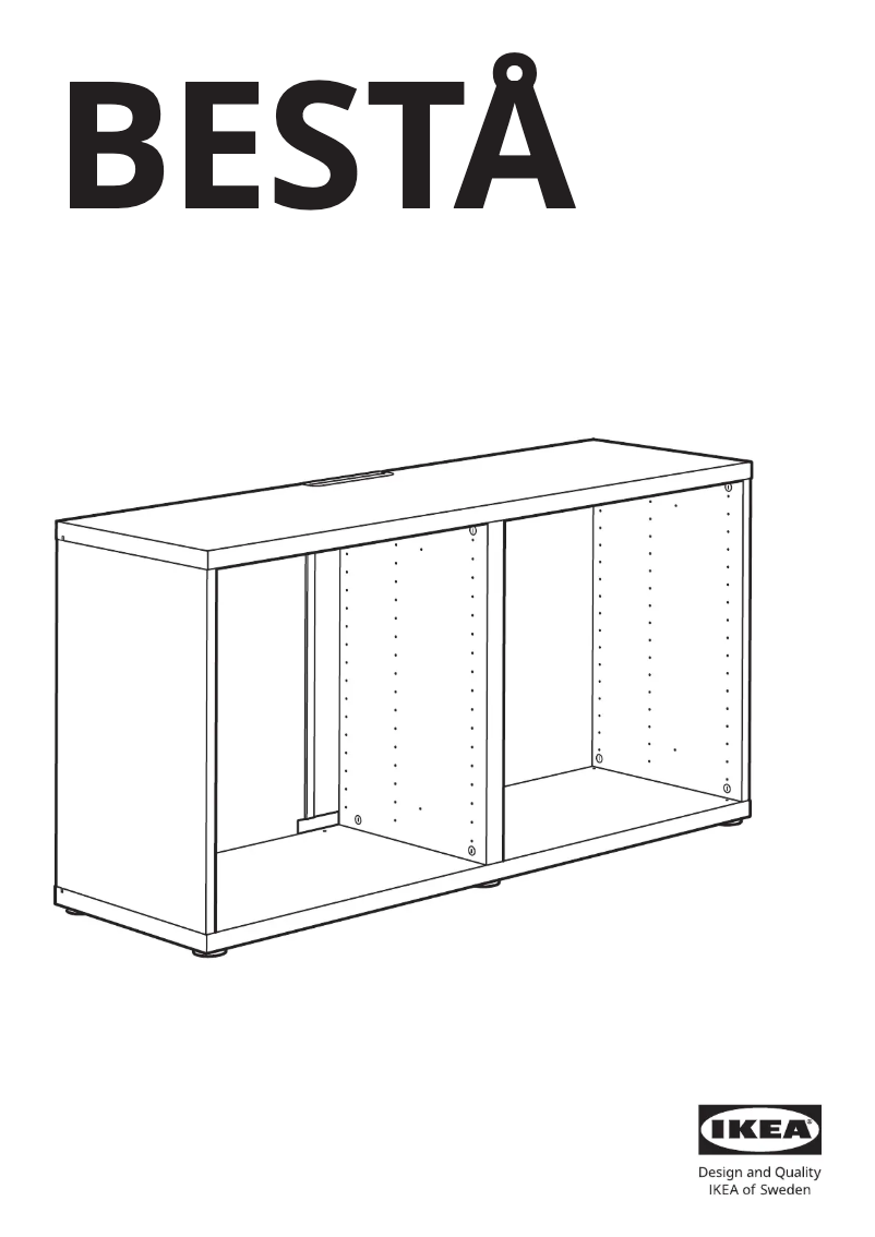 Page 1 de la notice Manuel utilisateur Ikea BESTÅ 905.478.83