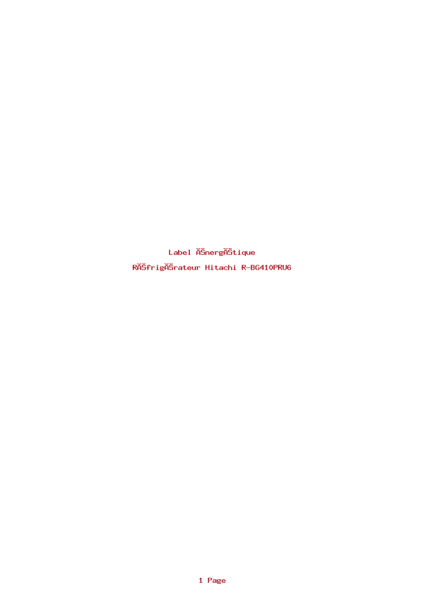 Image de la première page du manuel de l'appareil R-BG410PRU6
