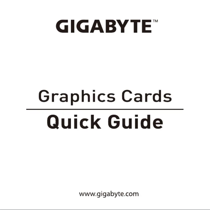 Page 1 de la notice Manuel utilisateur Gigabyte AORUS Radeon RX 5700 XT 8G