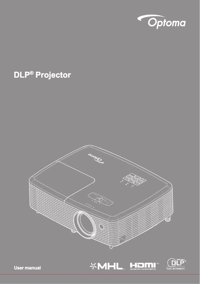 Página 1 del manual Manual de usuario Optoma X341