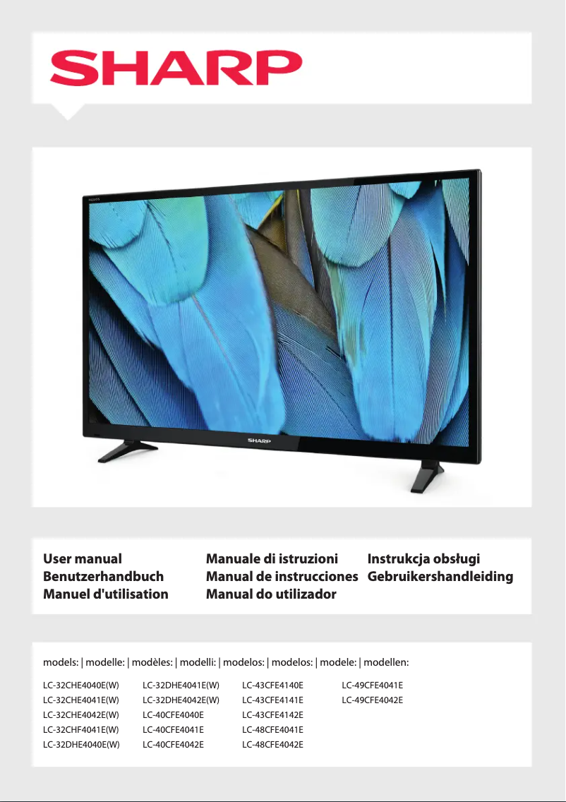 Página 1 del manual Manual de usuario Sharp LC-49CFE4041E