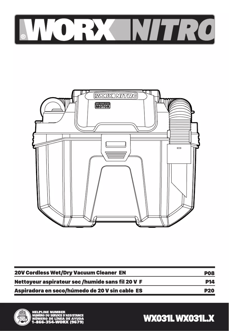 Page 1 of the manual User Manual Worx WX031L