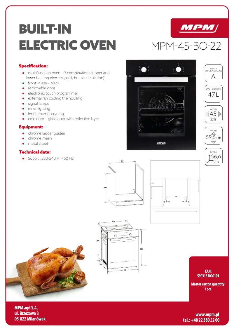 Image de la première page du manuel de l'appareil MPM-45-BO-20