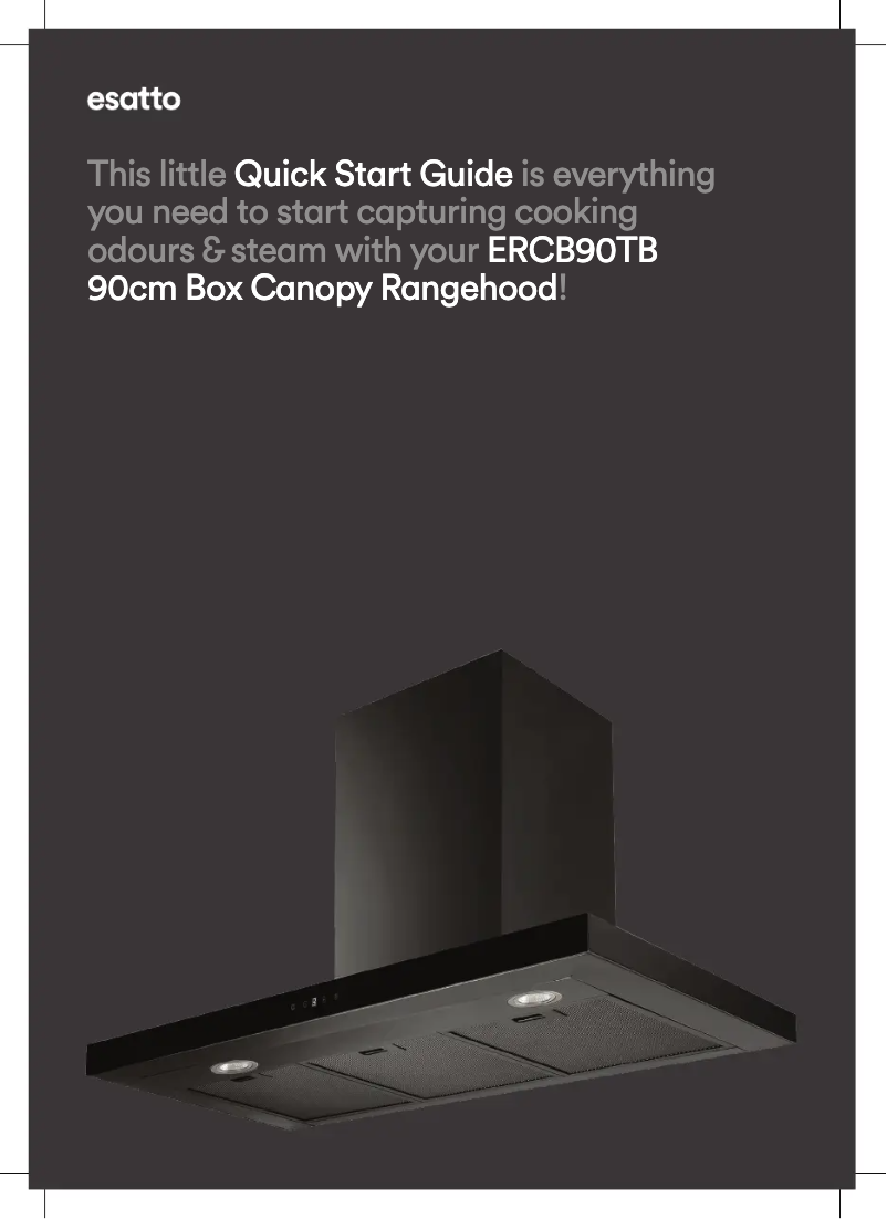 Page 1 de la notice Guide de démarrage rapide Esatto ERCB90TB