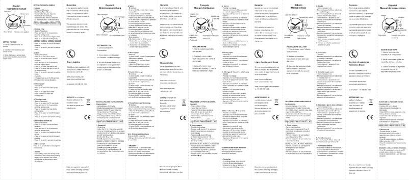 Página 1 del manual Manual de usuario Braun BN0159