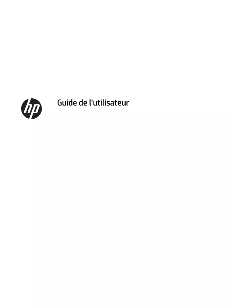 Page 1 de la notice Manuel utilisateur HP Z27n G2