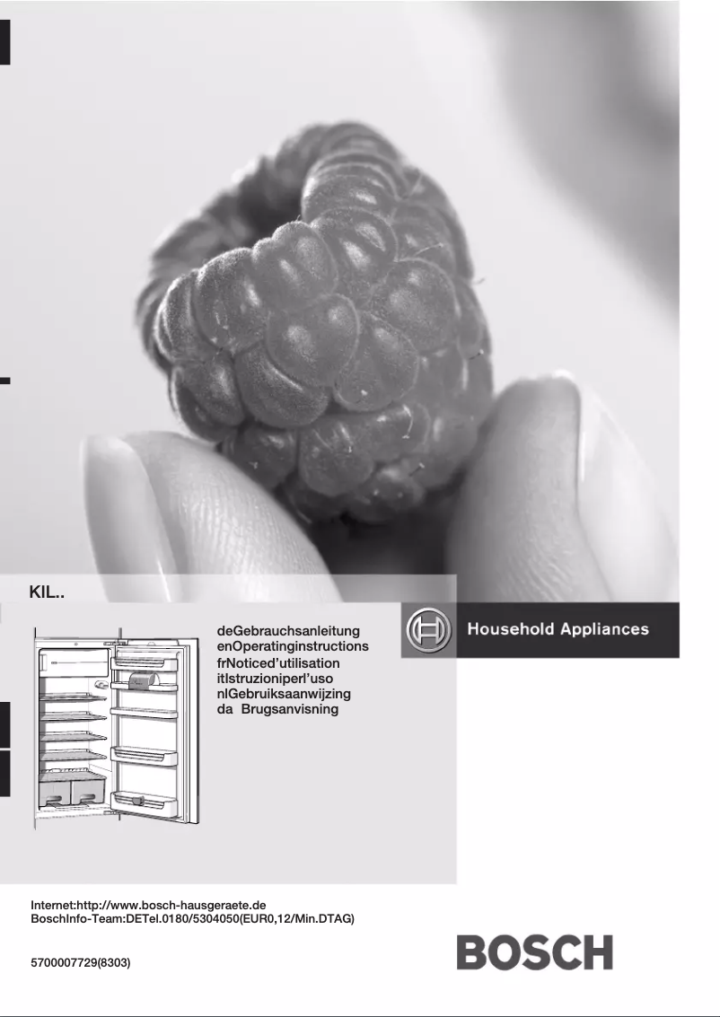 Page 1 de la notice Manuel utilisateur Bosch KIL38A40FF