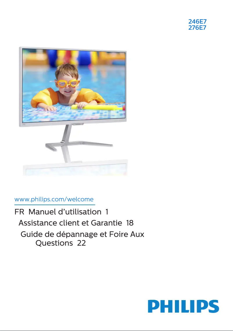 Image de la première page du manuel de l'appareil E Line 246E7QDSW