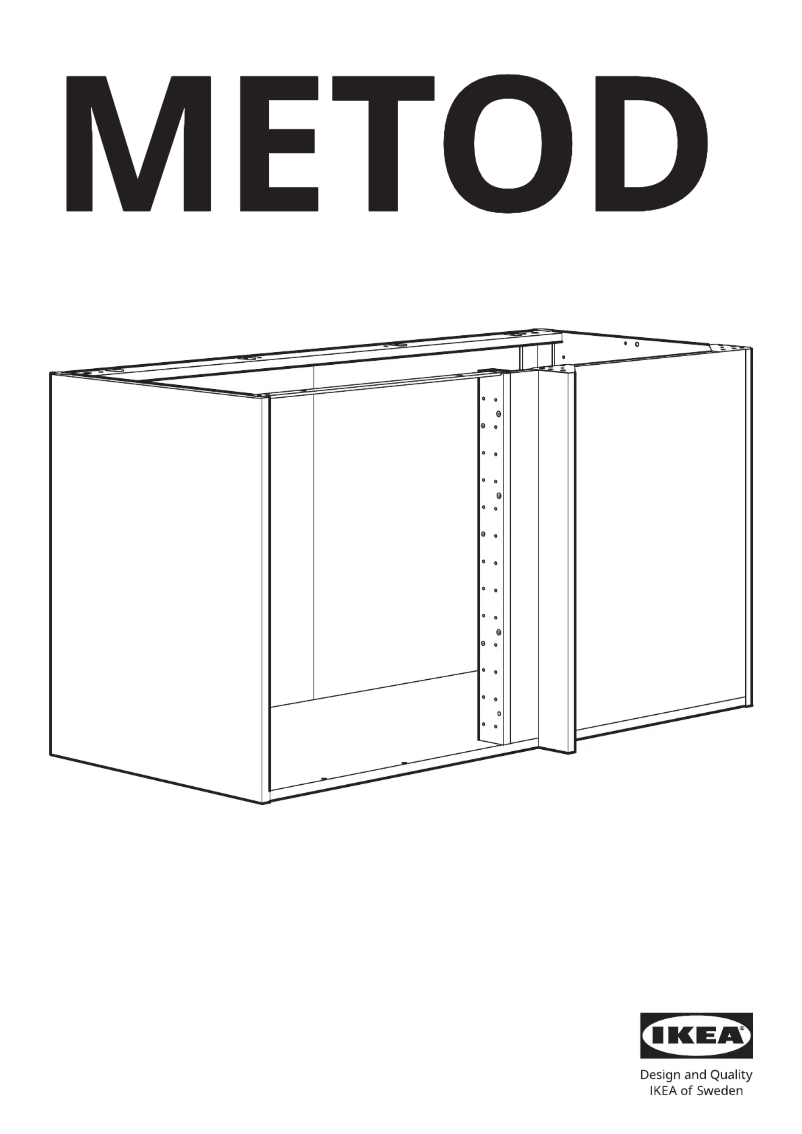 Page 1 de la notice Manuel utilisateur Ikea METOD 602.055.17