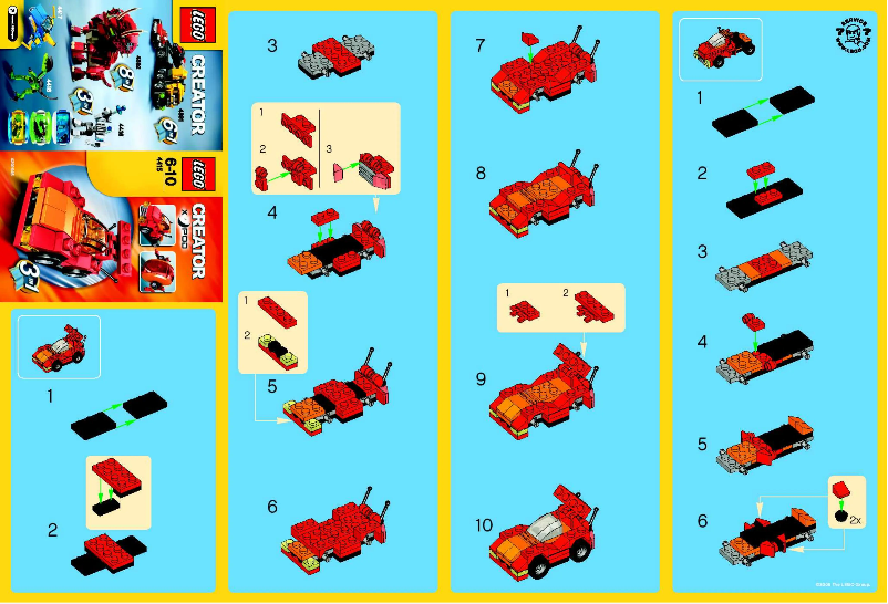 Page 1 de la notice Manuel utilisateur Lego Auto Pod