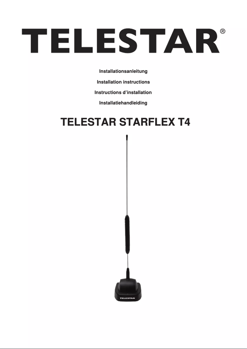 Page 1 de la notice Manuel utilisateur Telestar Starflex T4