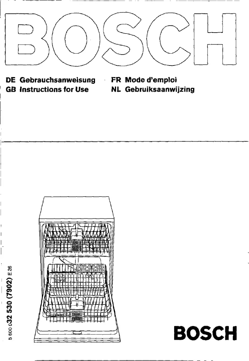 Page 1 de la notice Manuel utilisateur Bosch SGU5905
