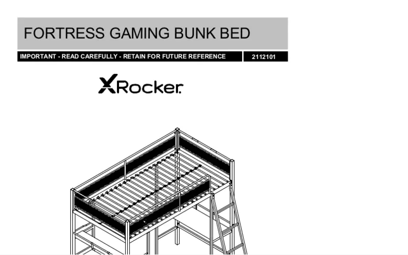 Page 1 of the manual User Manual X Rocker Fortress