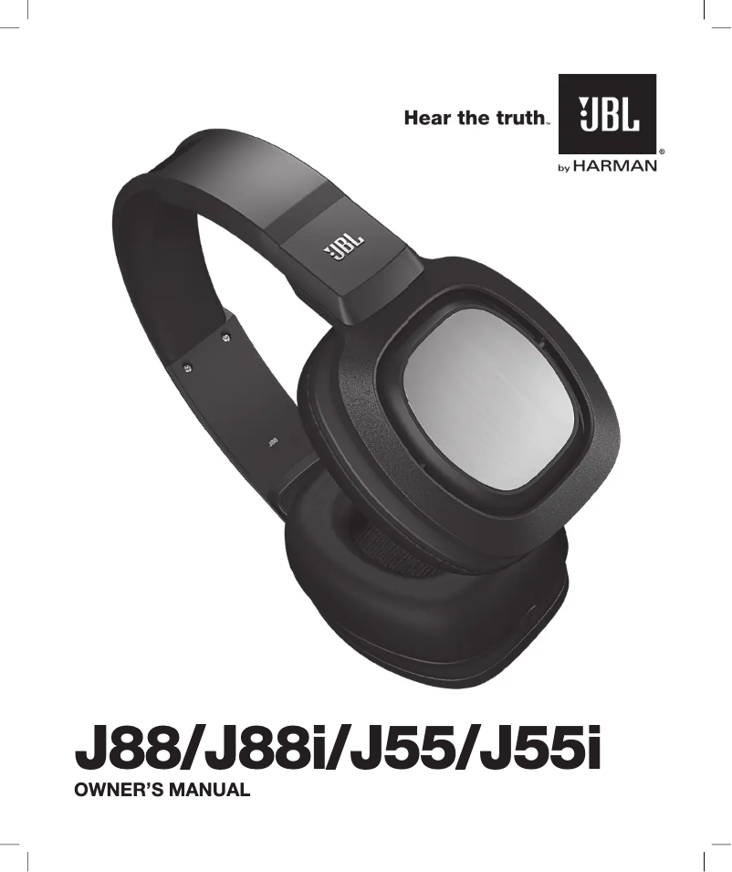 Page 1 de la notice Manuel utilisateur JBL J88i