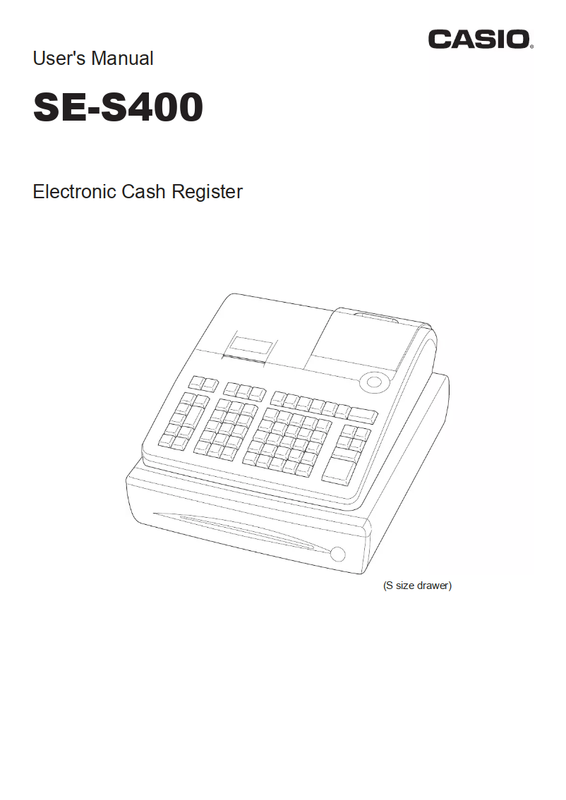 Image de la première page du manuel de l'appareil SE-S400