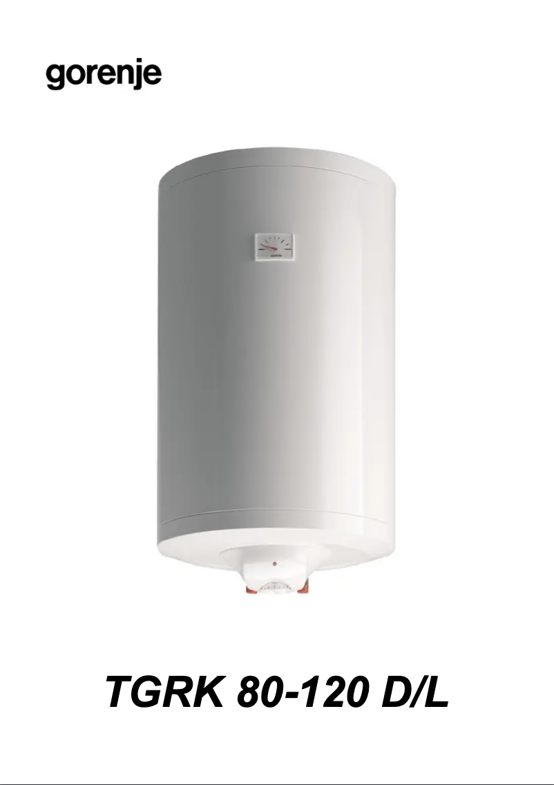 Page 1 of the manual User Manual Gorenje TGRK120LN
