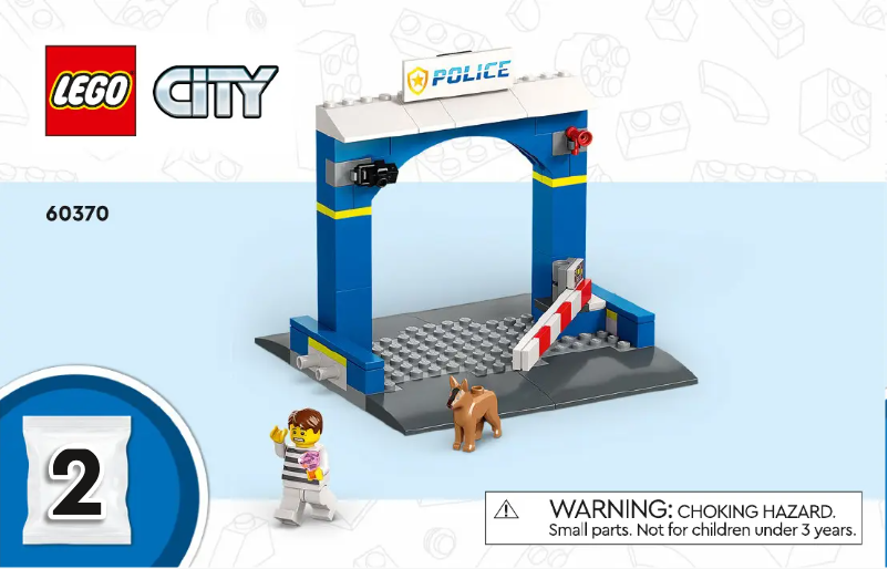 Page 1 de la notice Consignes visuelles Lego City 60370