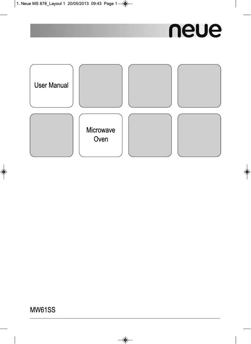Page 1 de la notice Manuel utilisateur Neue MW61SS