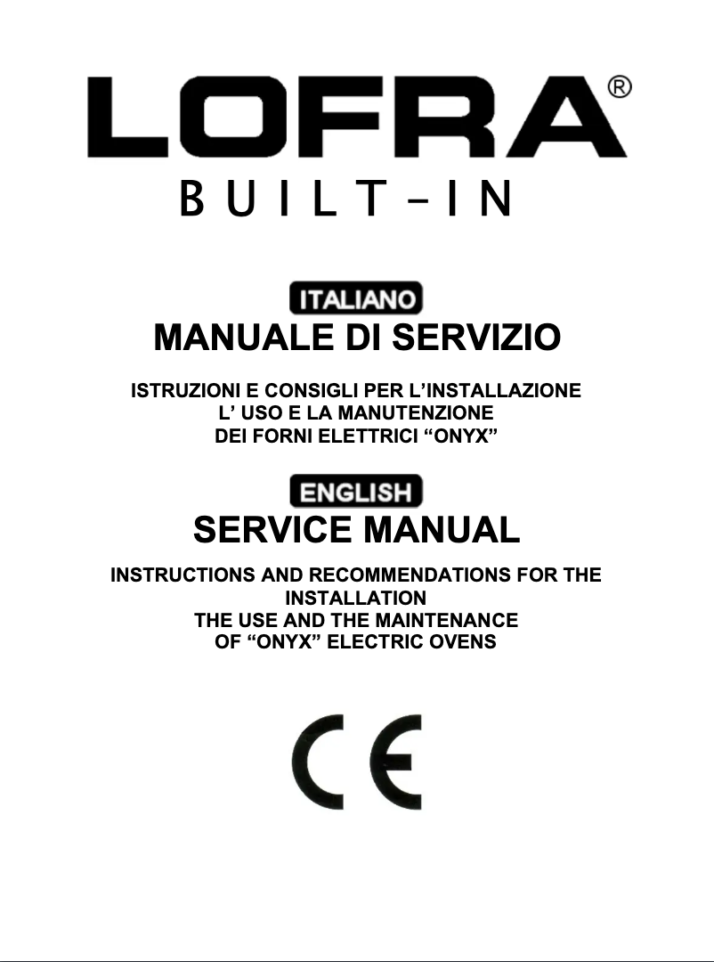 Page 1 de la notice Manuel utilisateur Lofra FYS99EE