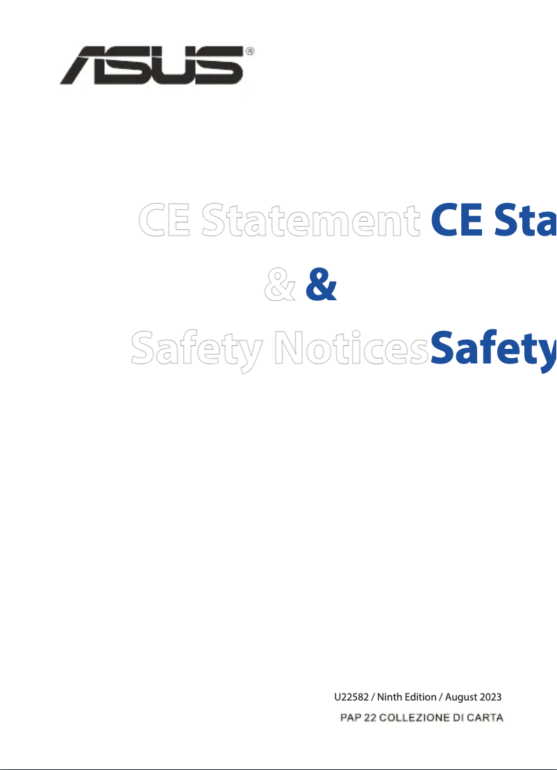 Page 1 de la notice Instructions de sécurité Asus TUF Gaming TUF-AX3000 V2