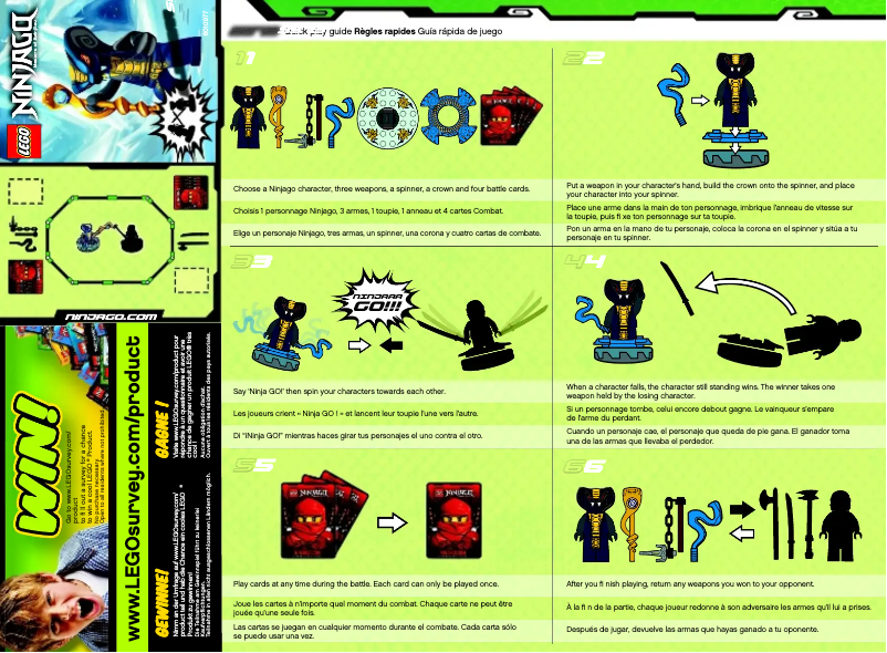 Page 1 of the manual User Manual Lego Ninjago 9573
