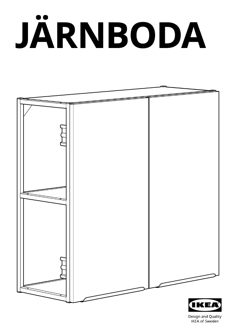 Page 1 de la notice Manuel utilisateur Ikea JÄRNBODA 005.147.59