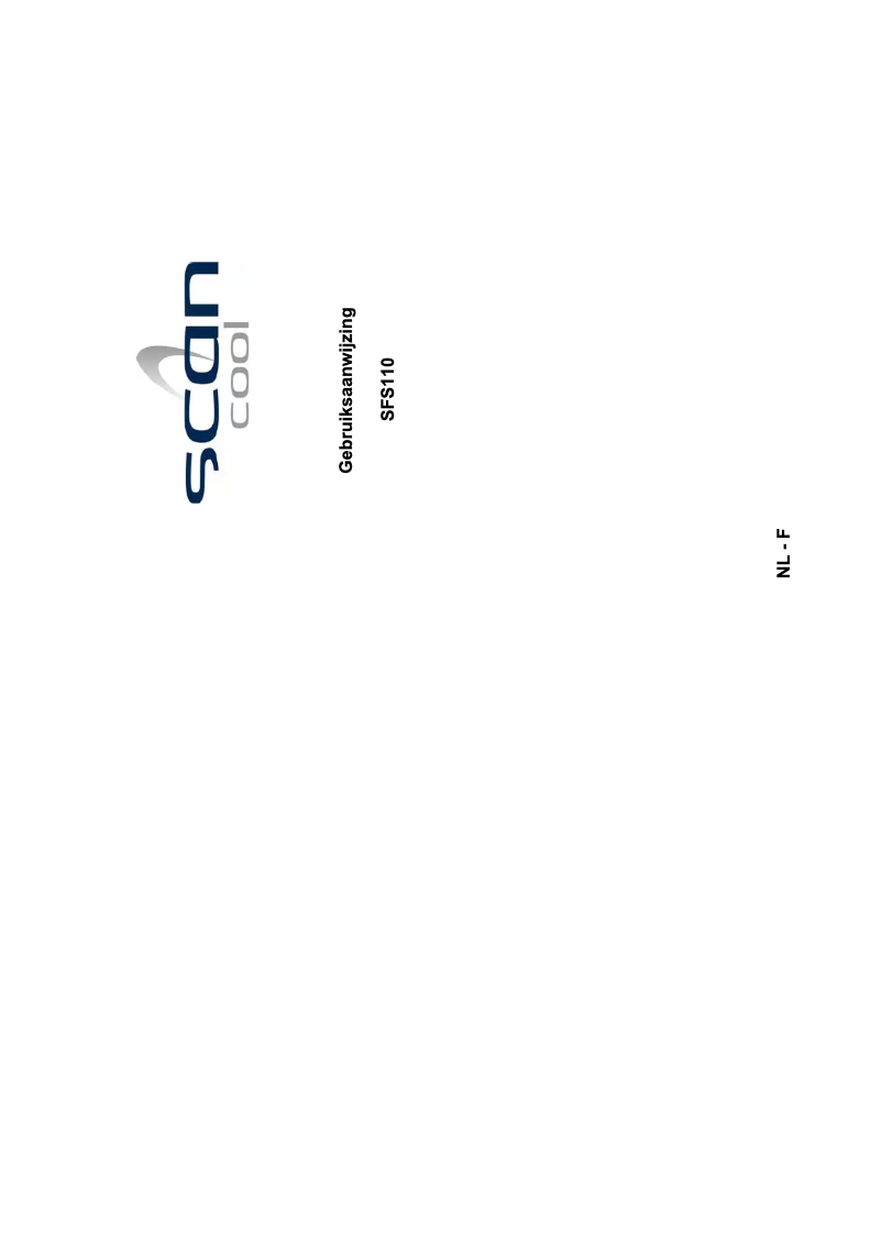 Page 1 de la notice Manuel utilisateur Scancool SFS110A++