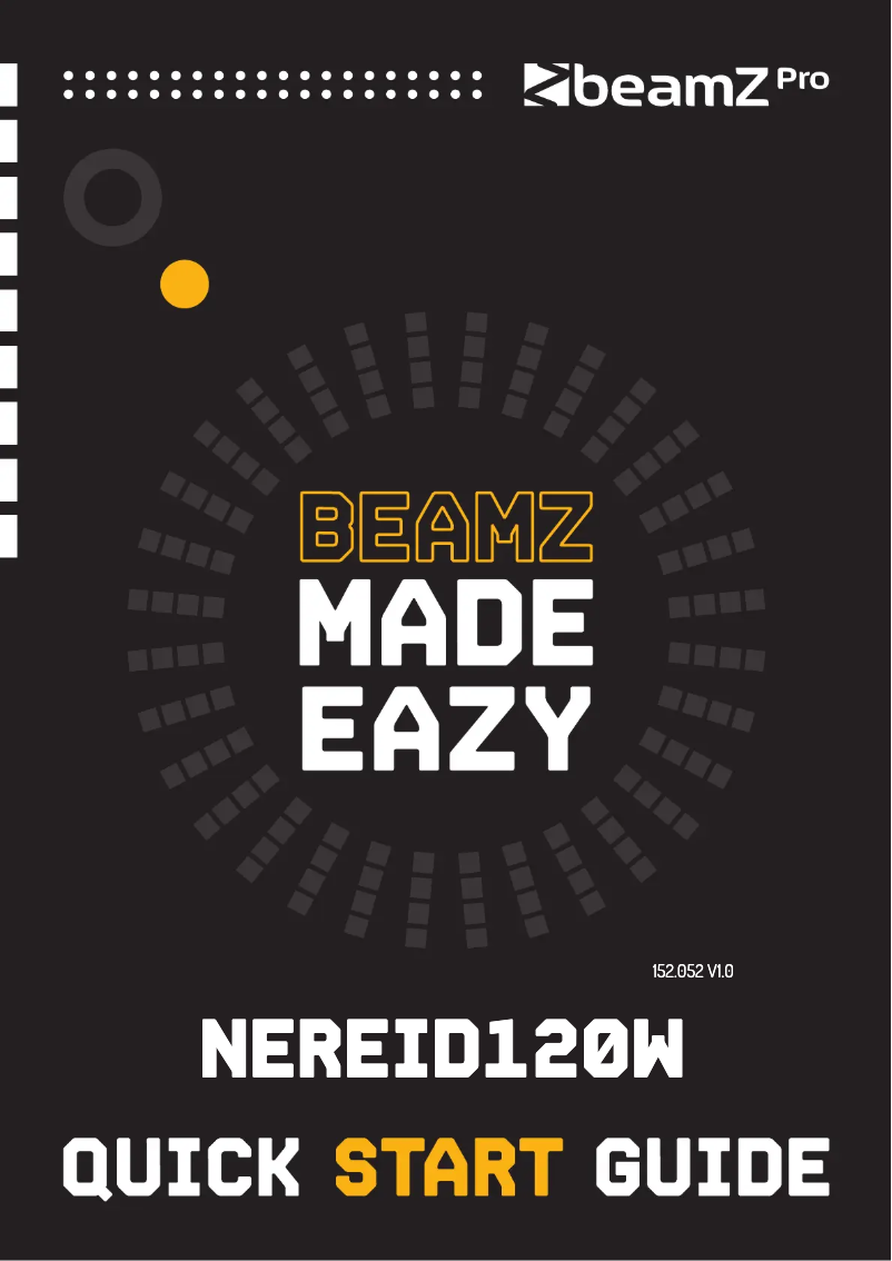Page 1 de la notice Guide de démarrage rapide BeamZ NereId120W