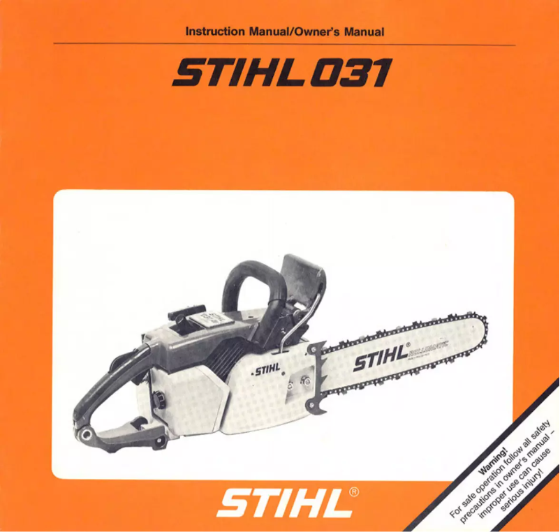 Page 1 de la notice Manuel utilisateur Stihl 031