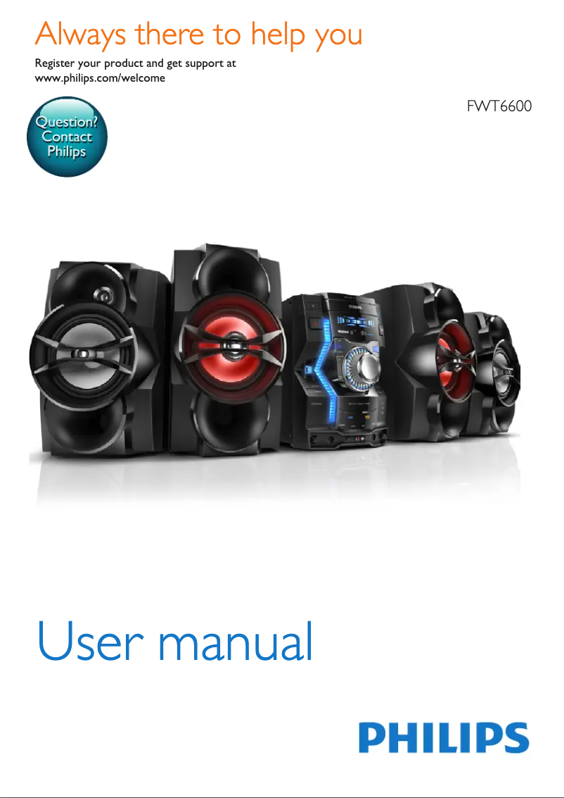 Página 1 del manual Manual de usuario Philips FWT6600X