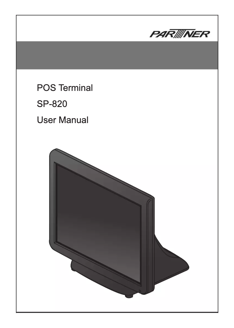 Page 1 de la notice Manuel utilisateur Partner Tech SP-820