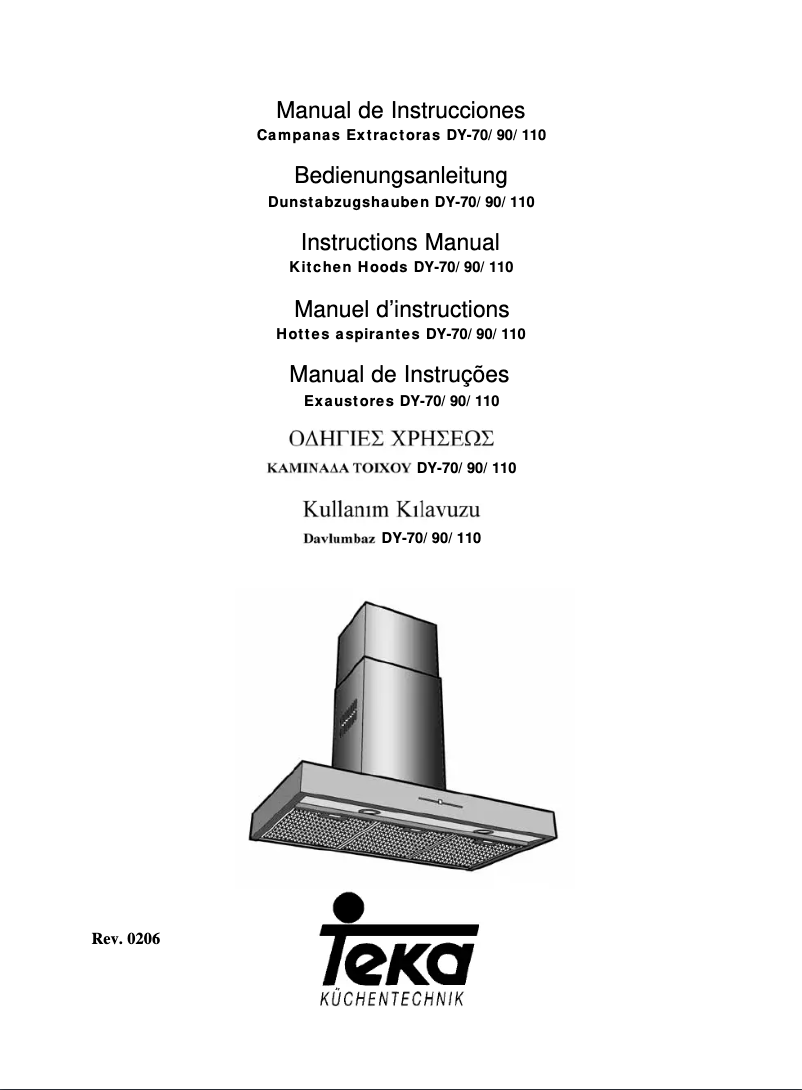Page 1 de la notice Manuel utilisateur Teka DY 70