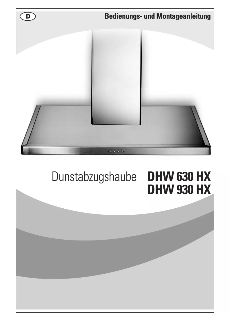 Page 1 of the manual User Manual Domatix DHW 630 HX