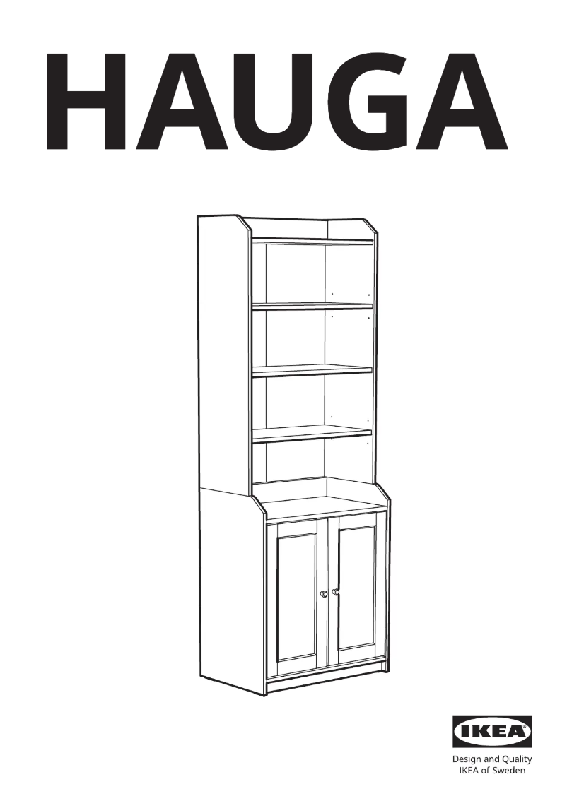 Page 1 de la notice Manuel utilisateur Ikea HAUGA 604.150.54