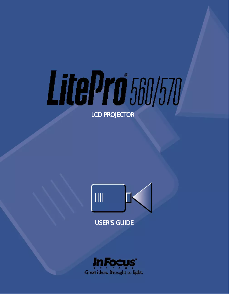 Page 1 de la notice Manuel utilisateur InFocus LP570