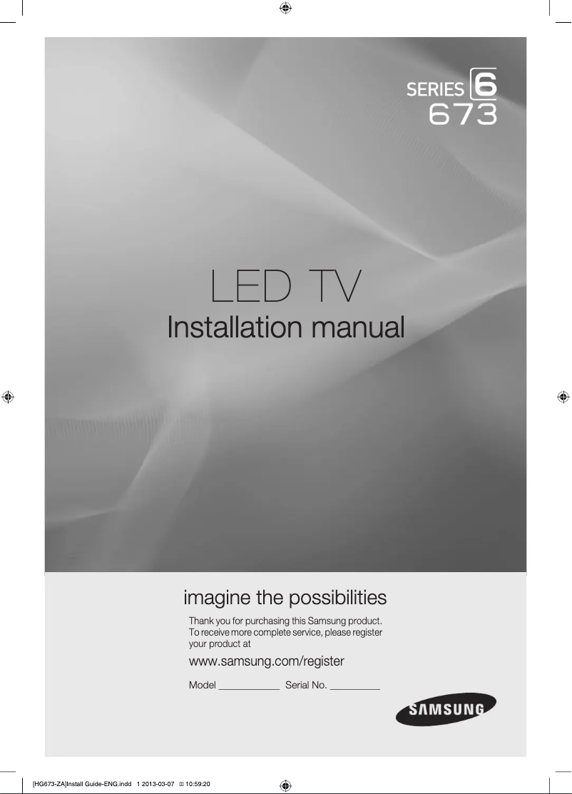 Página 1 del manual Manual de usuario Samsung HG32NB673BF