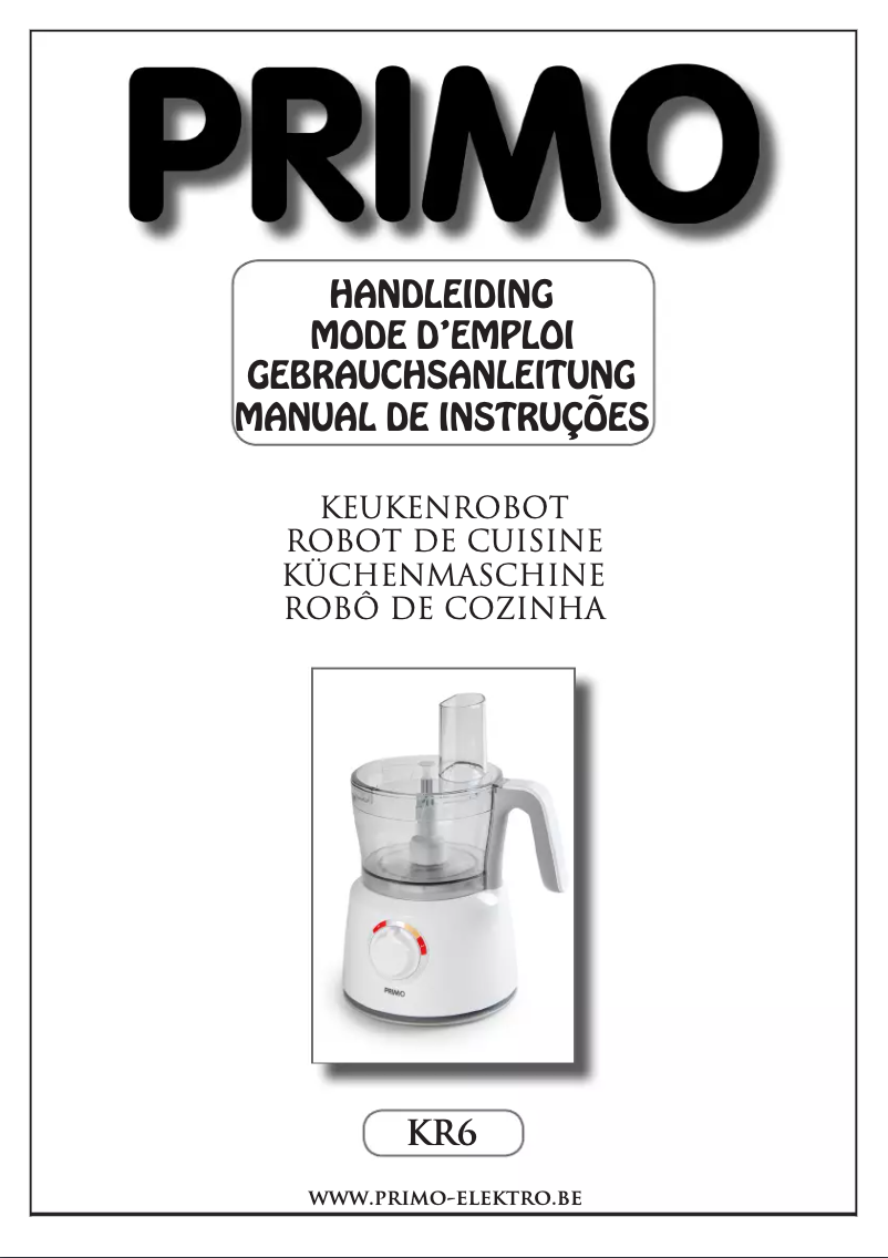 Page 1 de la notice Manuel utilisateur Primo KR6