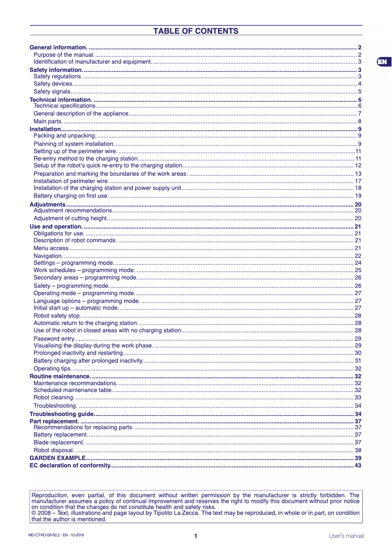 Page 1 of the manual User Manual Ambrogio L30 Deluxe