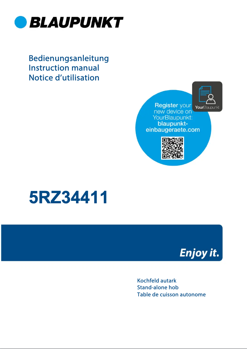 Page 1 de la notice Guide d'installation Blaupunkt 5RZ34411