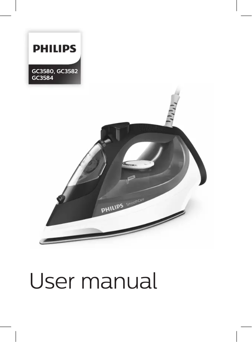 Page 1 of the manual User Manual Philips Easycare GC3633
