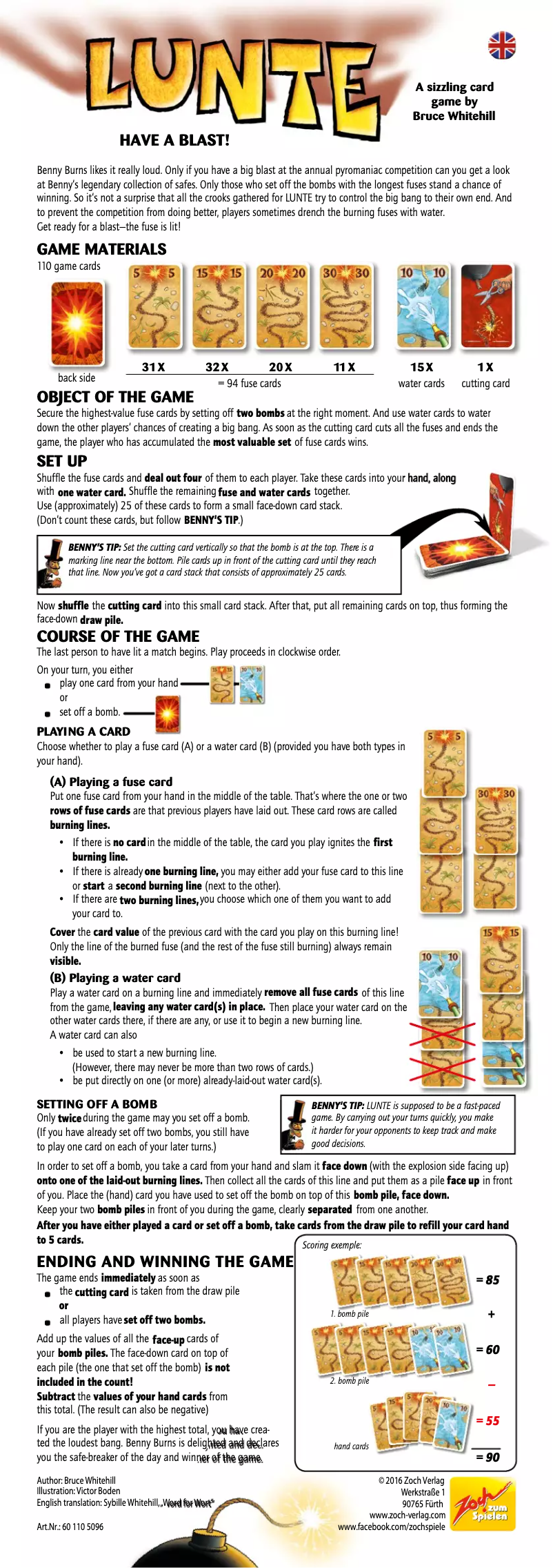 Page 1 de la notice Manuel utilisateur Zoch Lunte