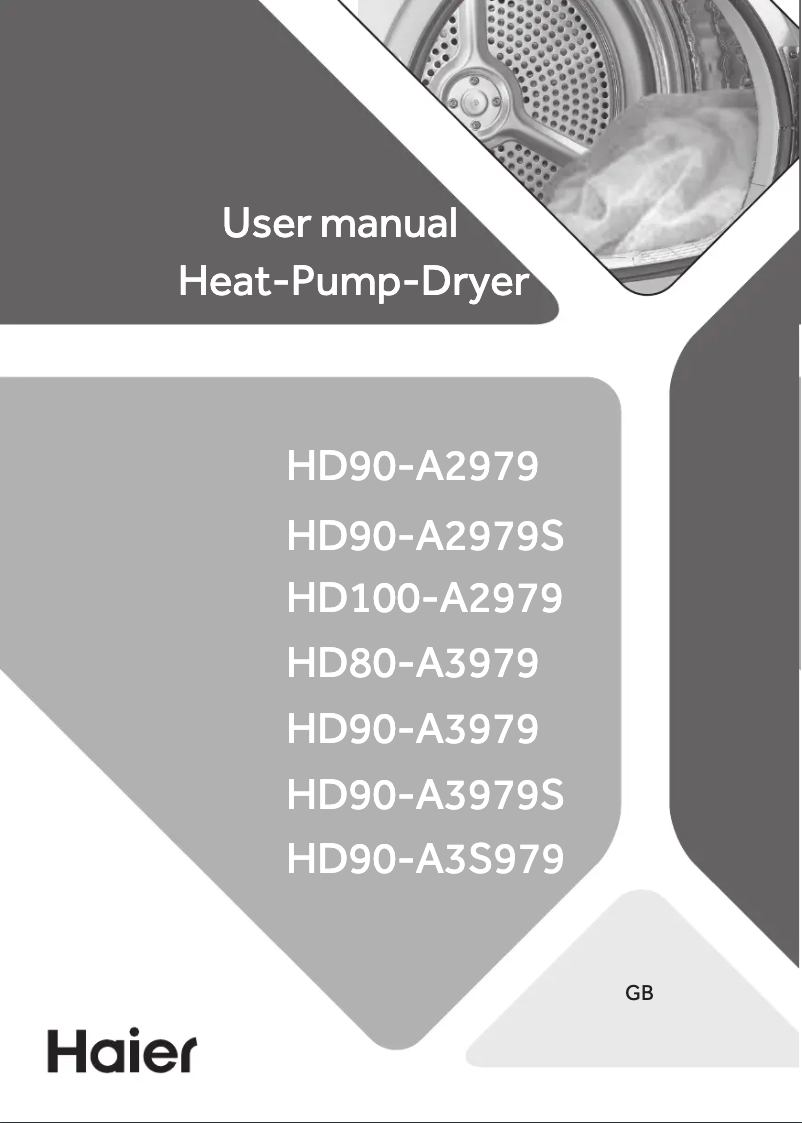 Página 1 del manual Manual de usuario Haier HD90-A2979S