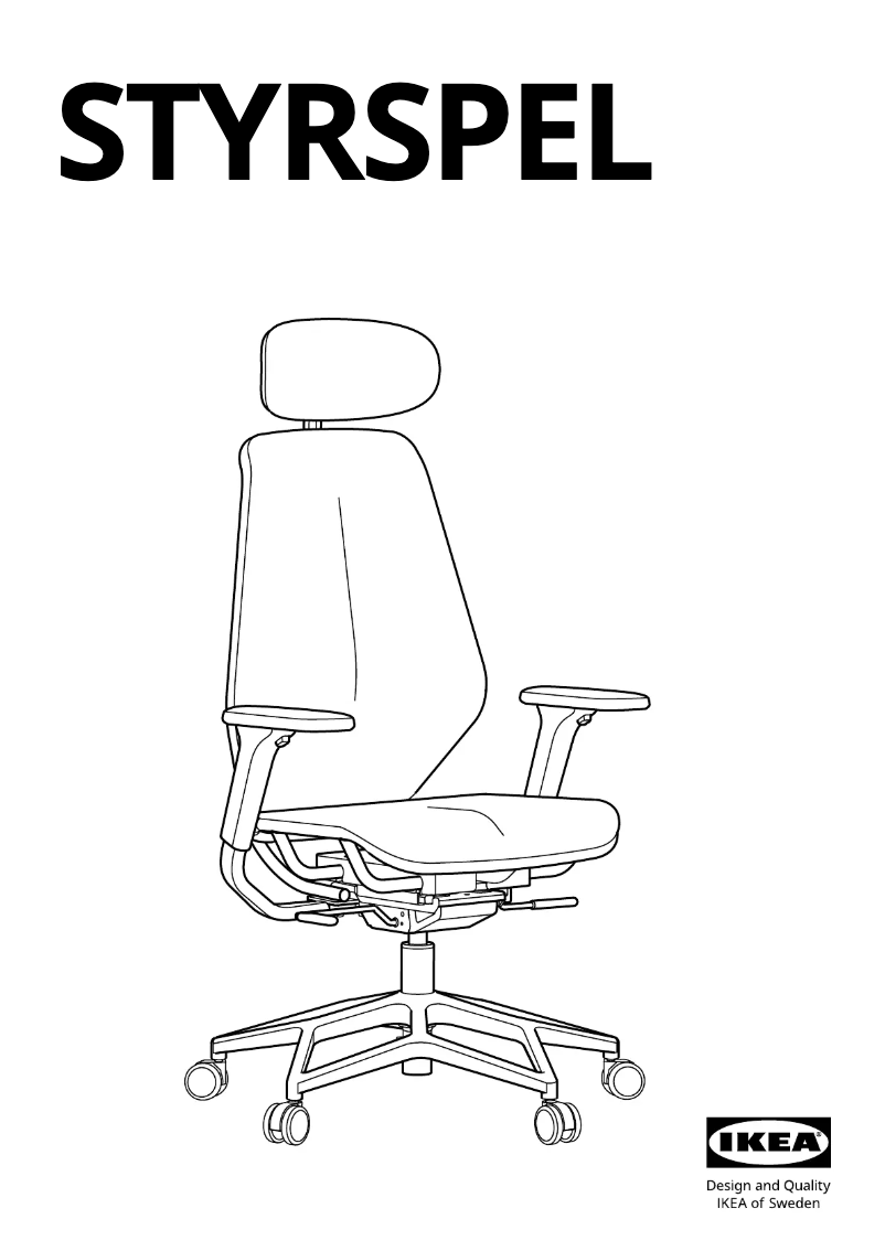 Page 1 de la notice Manuel utilisateur Ikea STYRSPEL 805.260.89